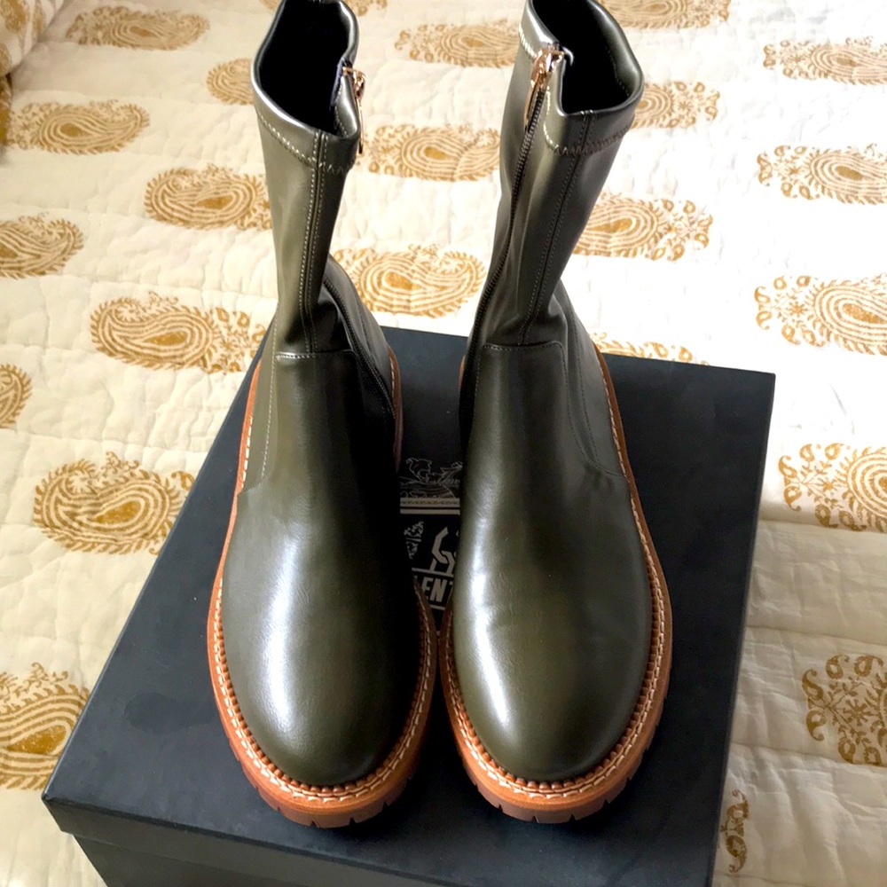 Anthropology leather bootie